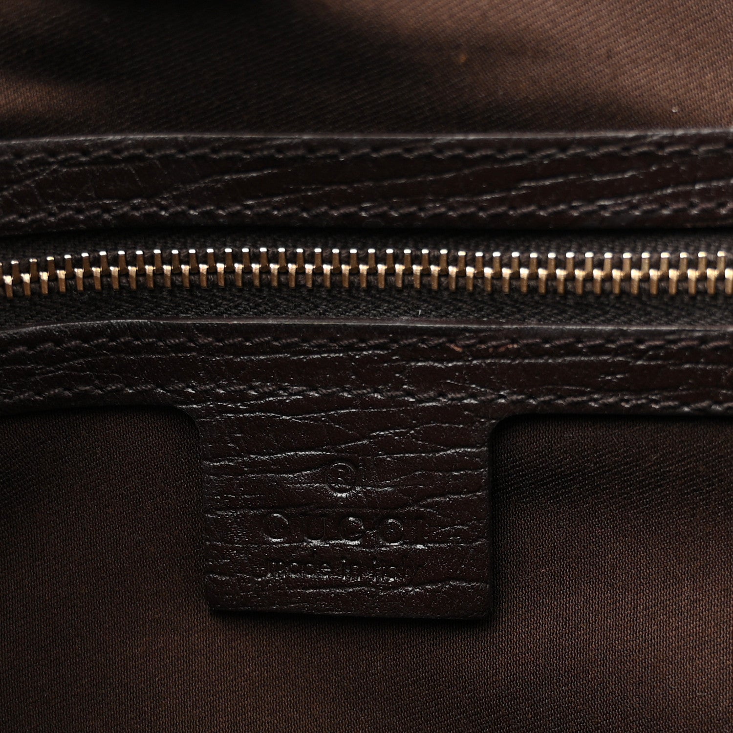 Gucci Monogram Medium Hasler Tote Dark Brown 6 of 12