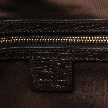 Gucci Monogram Medium Hasler Tote Dark Brown 6 of 12