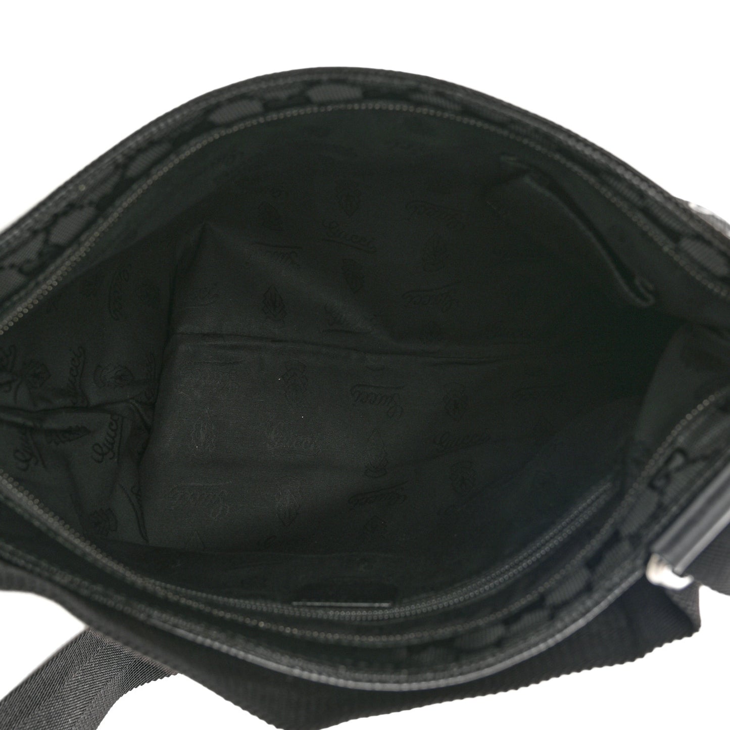 Imprime Monogram Medium Flat Messenger Bag Black