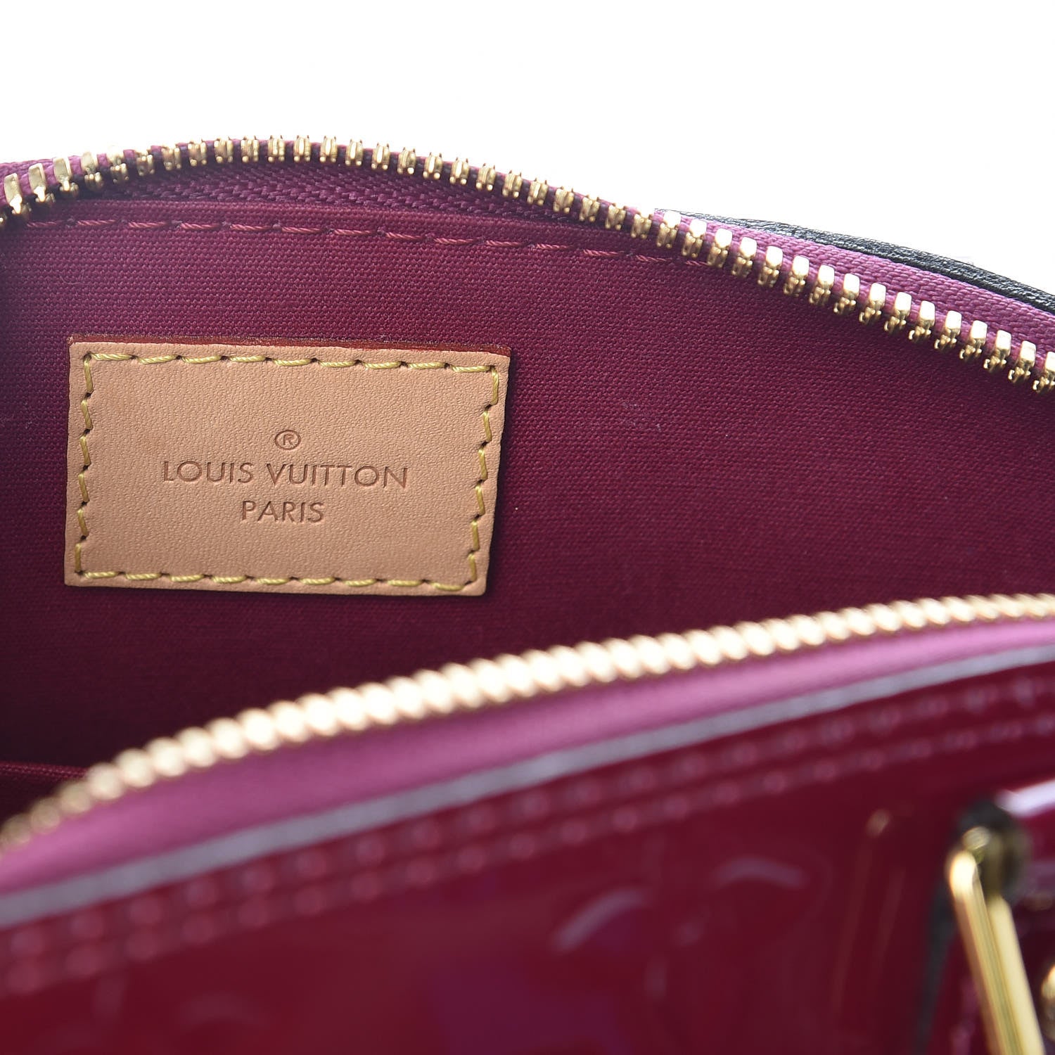 Louis Vuitton Vernis Alma BB Magenta 6 of 11