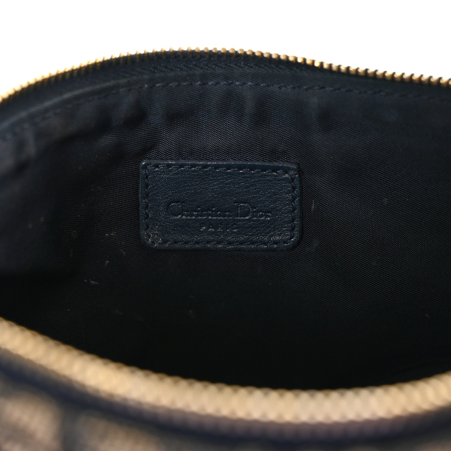 Christian Dior Monogram Mini Saddle Pochette Navy 6 of 14