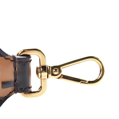 Fendi Calfskin FF 1974 Embossed Strap You Tobacco Black 5 of 5