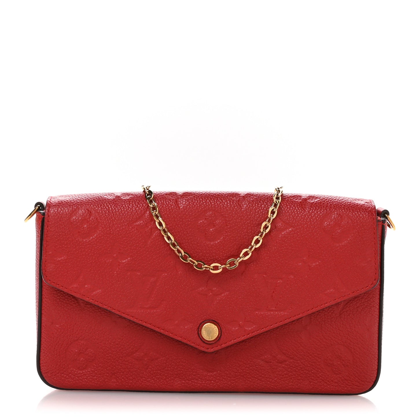 Empreinte Pochette Felicie Chain Wallet Scarlet