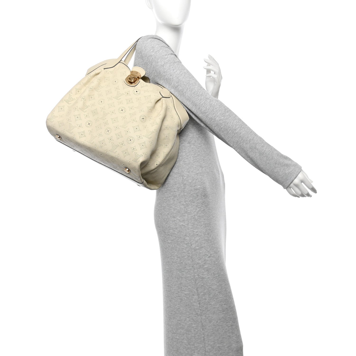 Louis Vuitton Mahina Cirrus MM Ivory 2 of 9