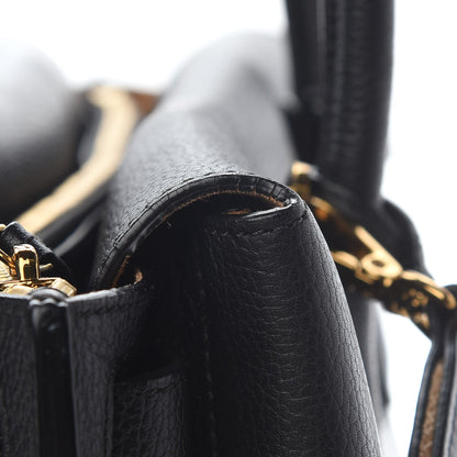MCM Grained Calfskin Large Milla Tote Black 11 of 11