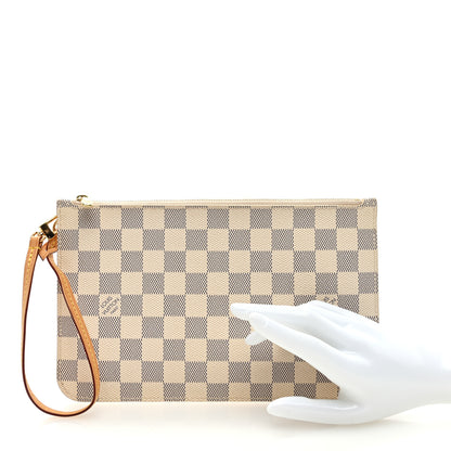 Louis Vuitton Damier Azur Neverfull MM GM Pochette 2 of 6