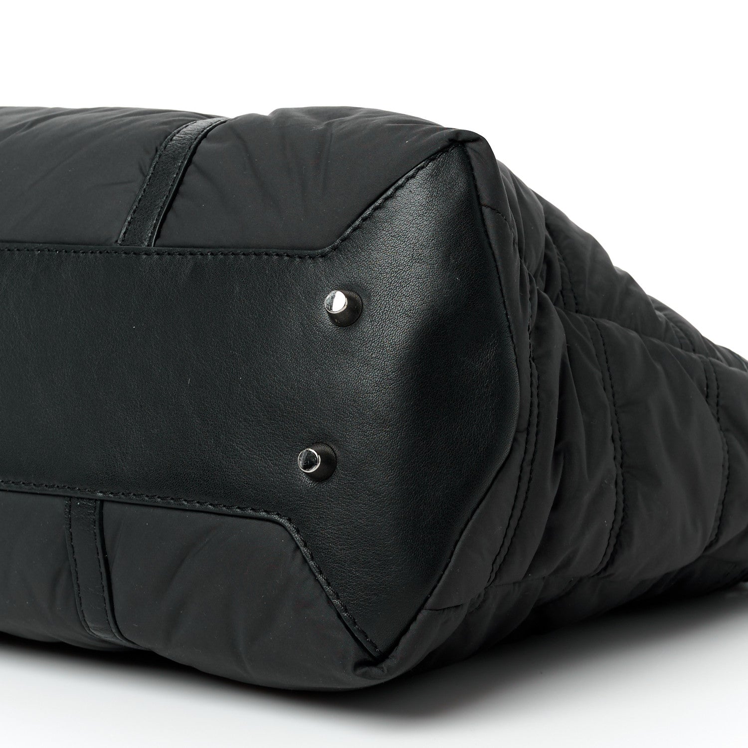 Burberry Nylon House Check Quilted Abbey Diaper Bag Black 1735336