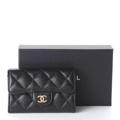 Chanel Caviar Quilted Flap Card Holder Black 12 of 12