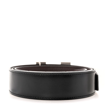Hermes Box Togo 32mm H Belt 95 38 Black Chocolate 2 of 6