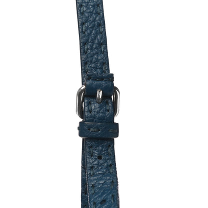 Fendi Cuoio Romano Selleria Bi-Color Medium Peekaboo Iconic Satchel Blue Latte 13 of 16