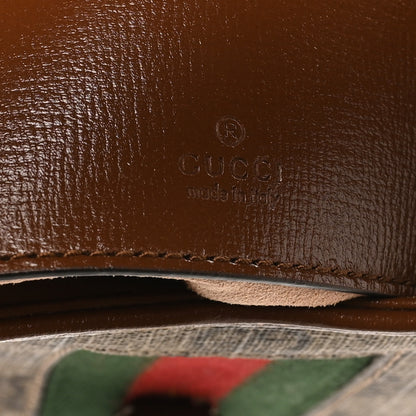 Gucci GG Supreme Monogram Azalea Calfskin Web Mini Jackie 1961 Hobo Beige Ebony Brown Sugar 6 of 9