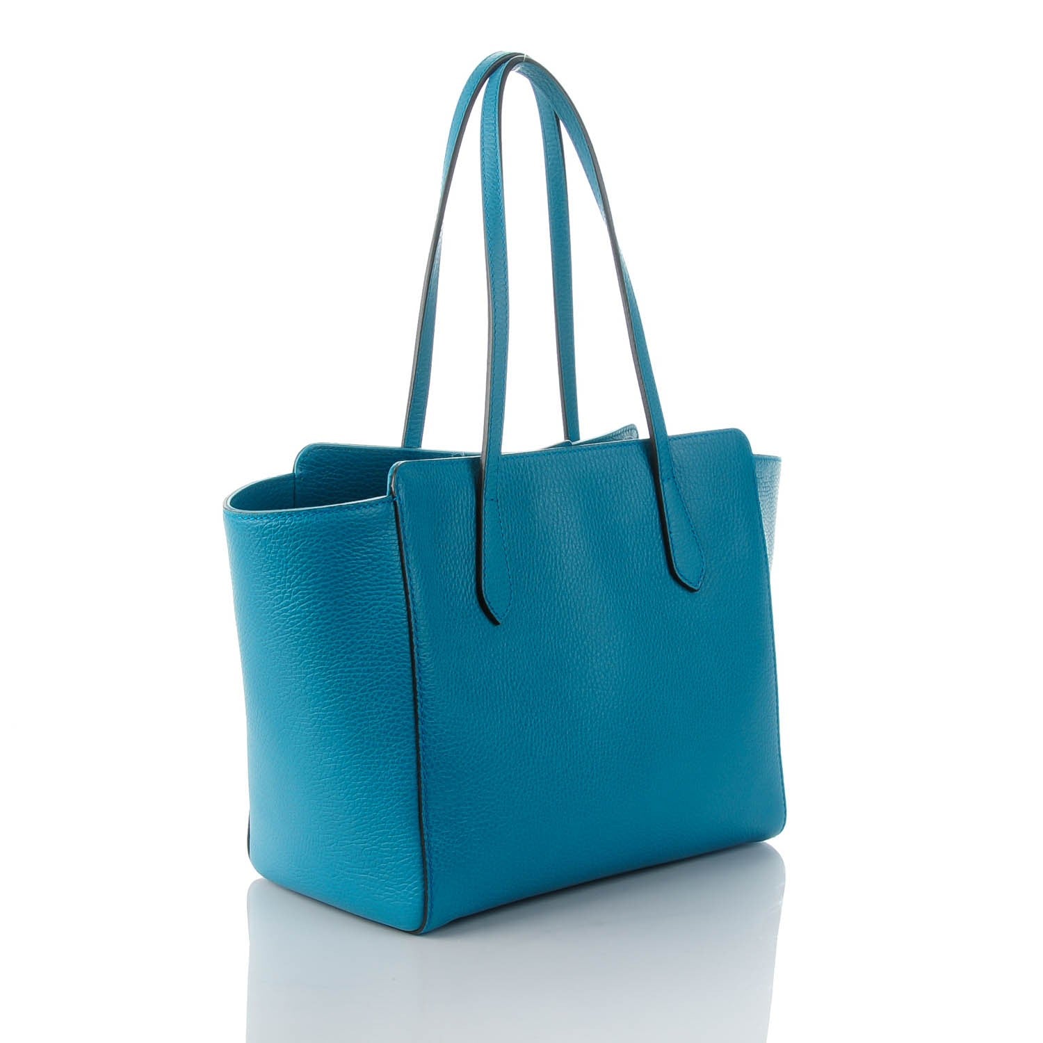 Gucci Dollar Calfskin Small Swing Tote Deep Cobalt 3 of 6
