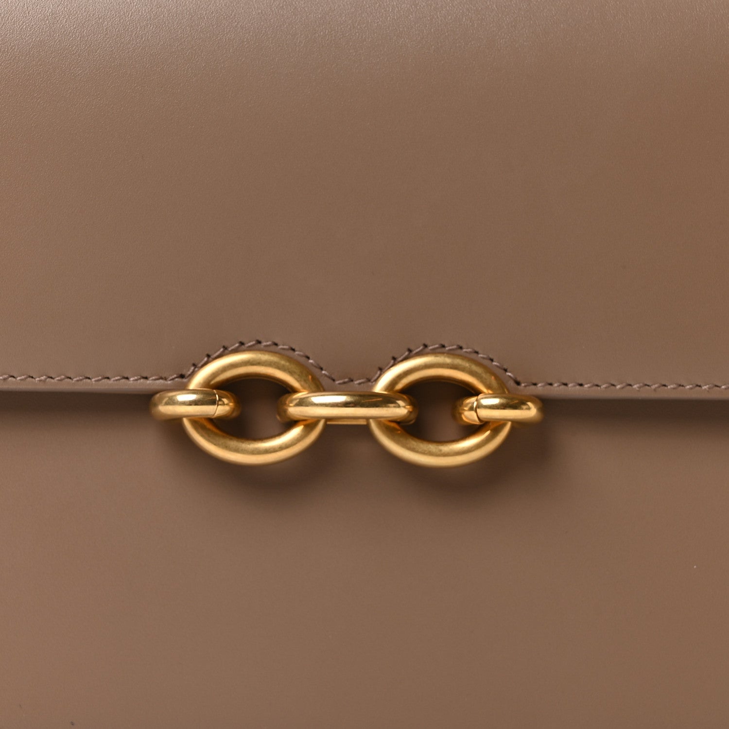 Saint Laurent Smooth Calfskin Le Maillon Satchel Taupe 8 of 10