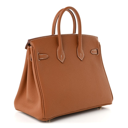 Hermes Togo Birkin 25 Gold 3 of 11