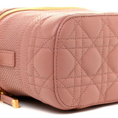 Christian Dior Lambskin Cannage Small Diortravel Vanity Case Pink 8 of 9