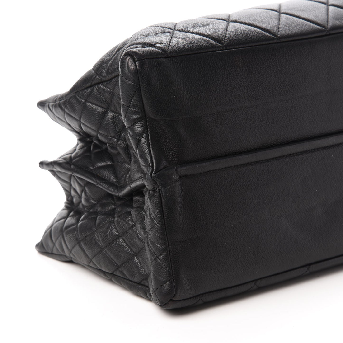 Caviar Quilted Coco Casual Tote Black