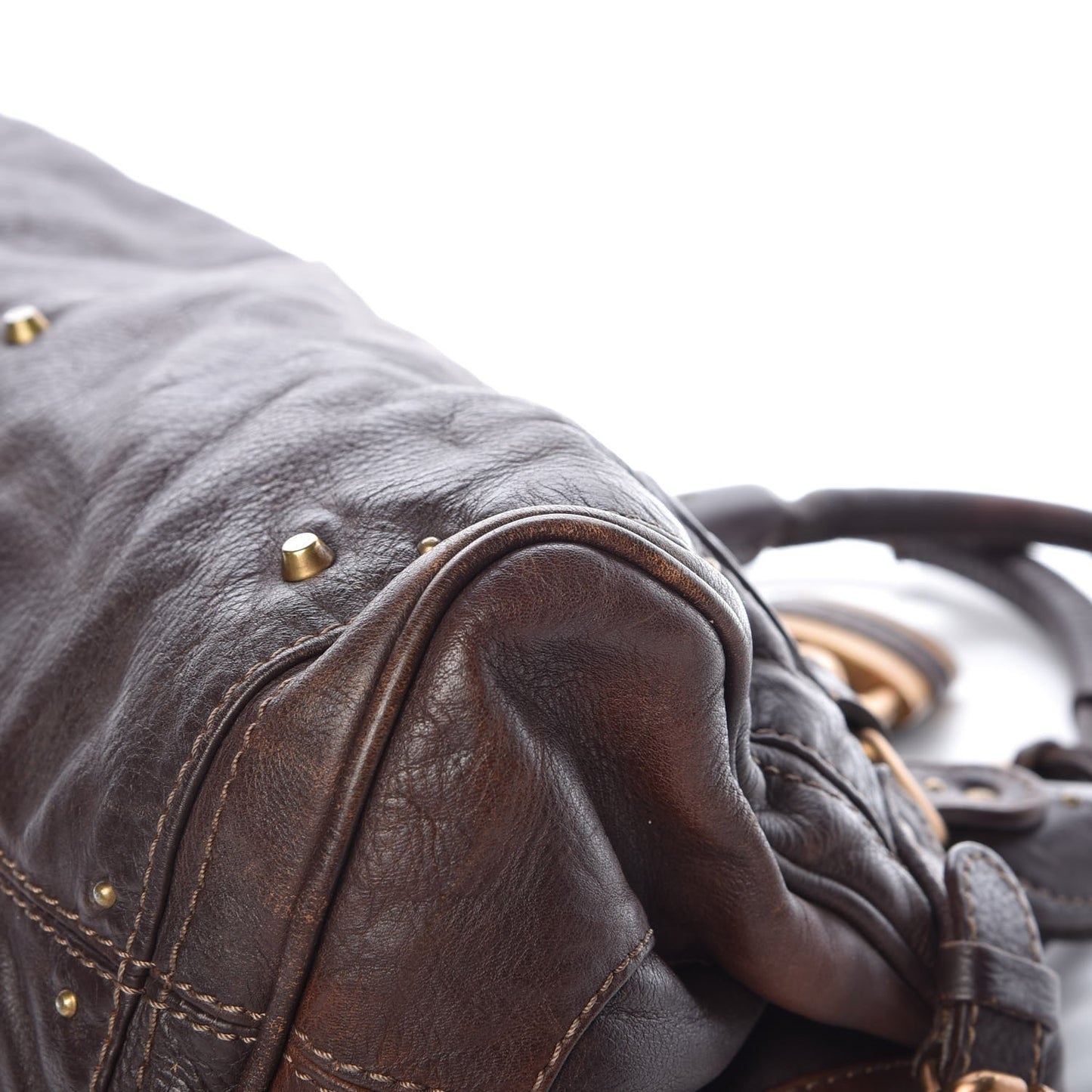 Calfskin Medium Paddington Satchel Chocolate