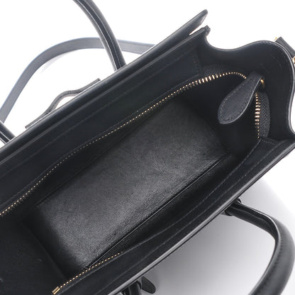 Celine Smooth Calfskin Nano Luggage Black 5 of 7