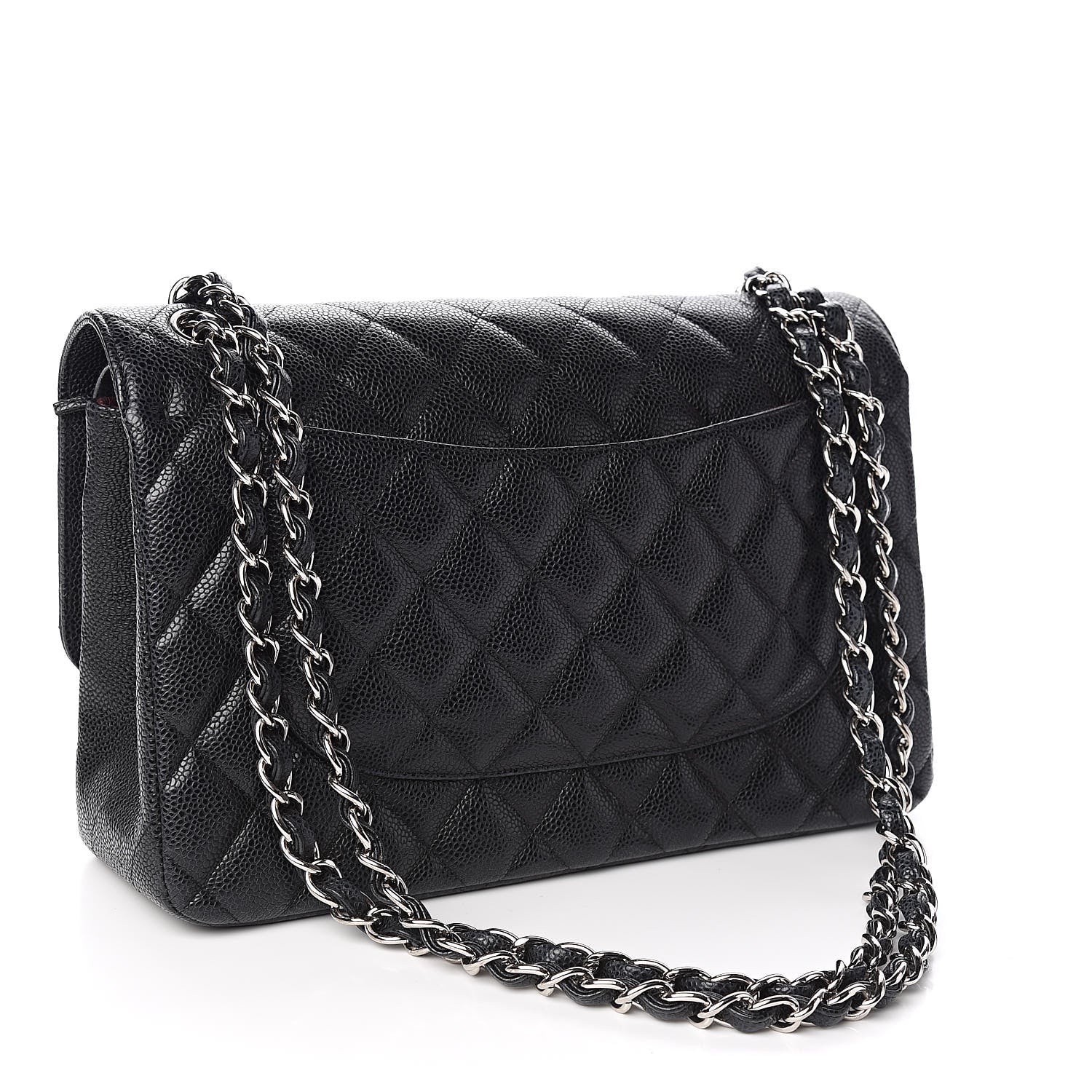 Chanel Caviar Quilted Jumbo Double Flap Black 3 of 12