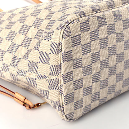 Louis Vuitton Damier Azur Neo Neverfull MM Rose Ballerine 9 of 10