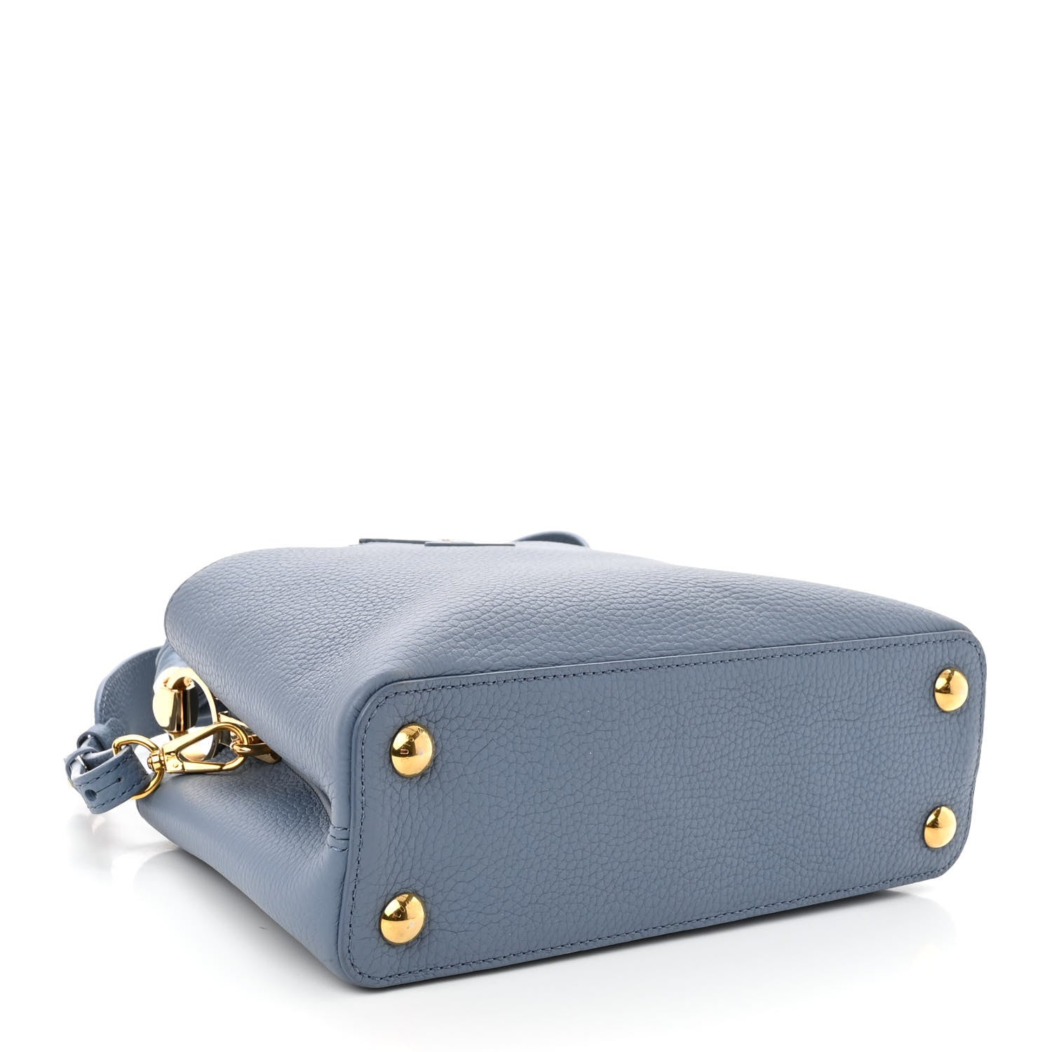 Louis Vuitton Taurillon Scrunchie Capucines BB Blue 4 of 10