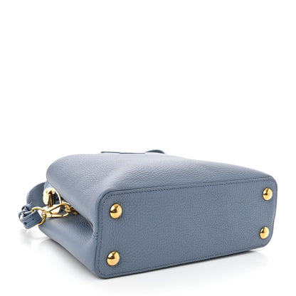 Louis Vuitton Taurillon Scrunchie Capucines BB Blue 4 of 10