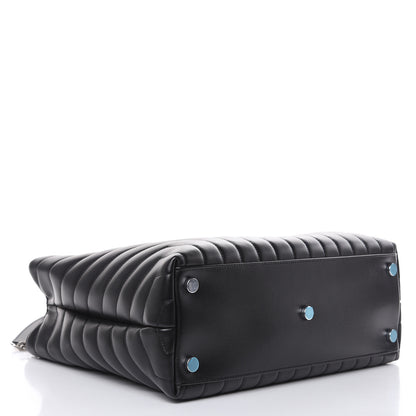 Saint Laurent Calfskin Y Quilted Monogram Large Loulou Shopper Black 4 of 10