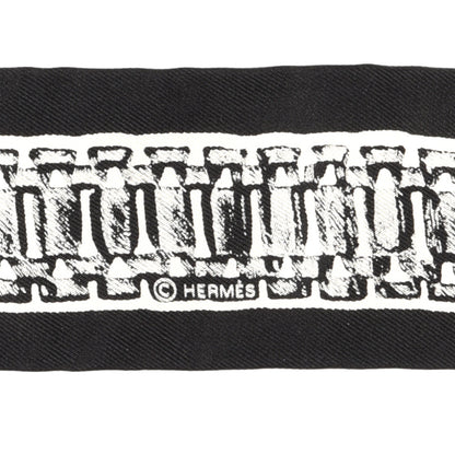 Hermes Silk Le Tresor De Medor Twilly Black White 3 of 3