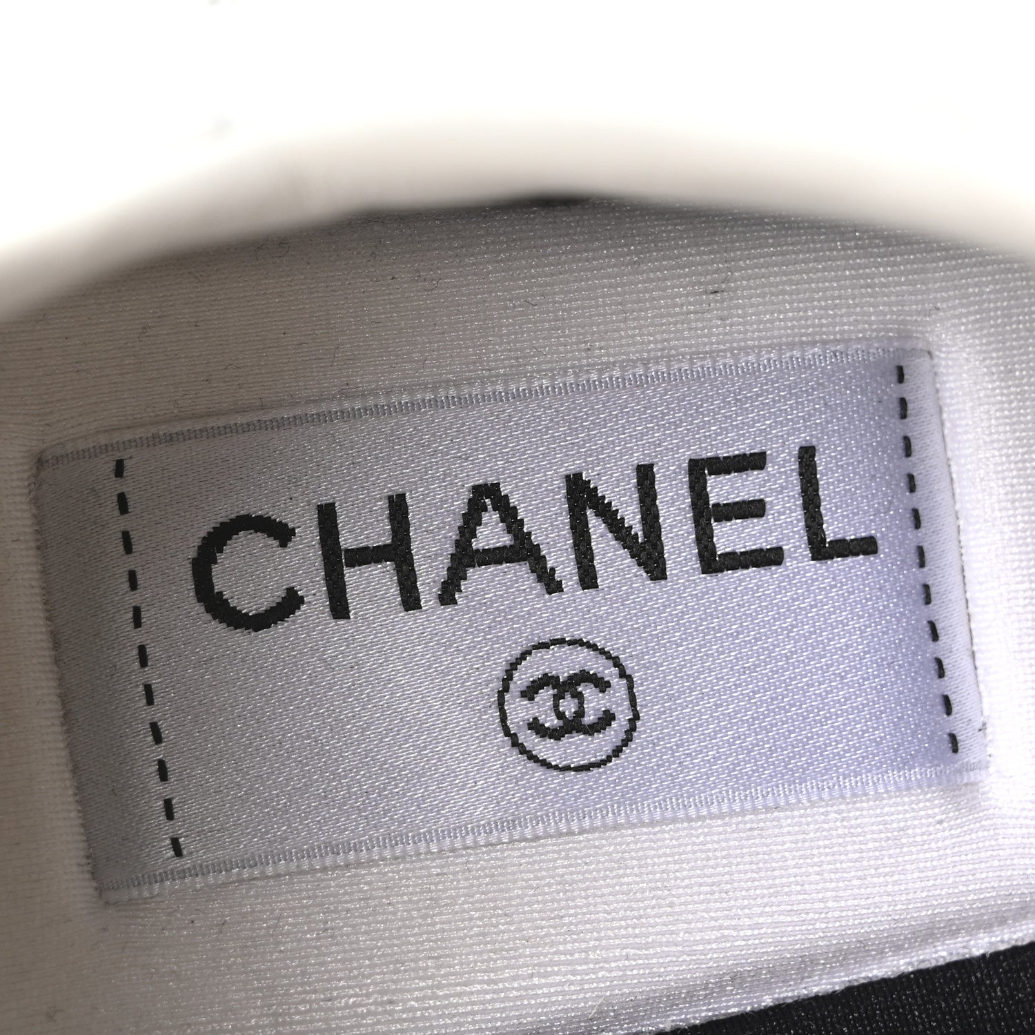 Chanel Calfskin CC Womens Sneakers 38 White 8 of 10