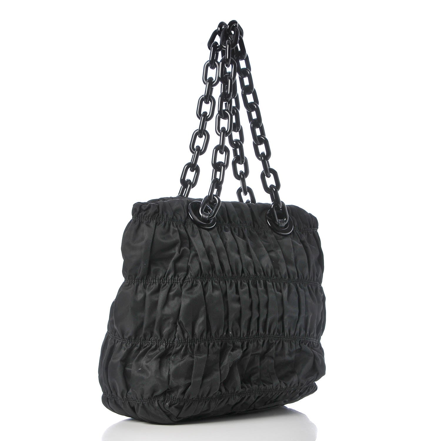 Prada Tessuto Nylon Gaufre Tote Black 3 of 8