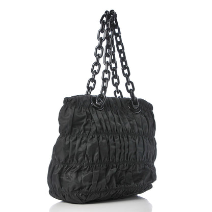Prada Tessuto Nylon Gaufre Tote Black 3 of 8