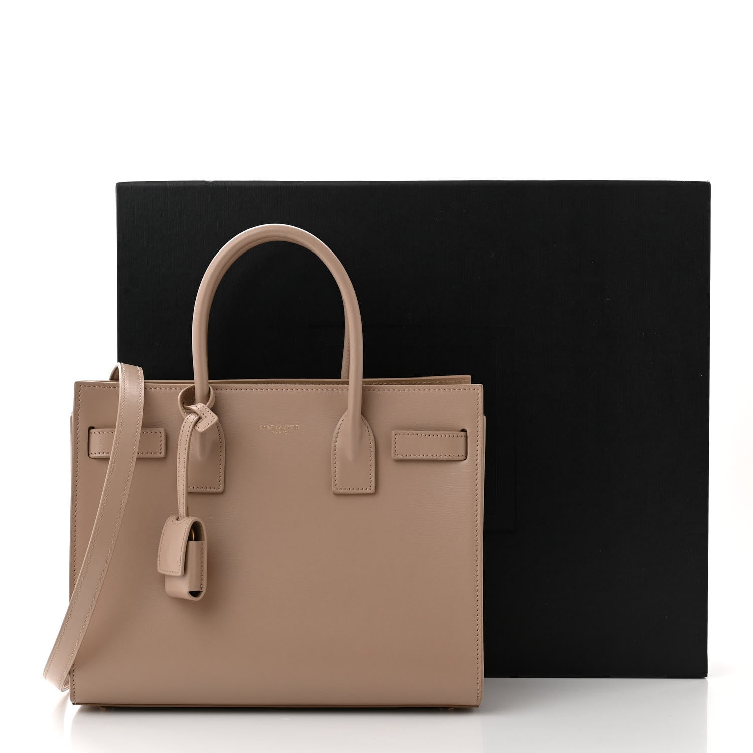 Saint Laurent Calfskin Baby Sac De Jour Dark Beige 13 of 13
