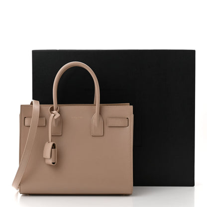 Saint Laurent Calfskin Baby Sac De Jour Dark Beige 13 of 13