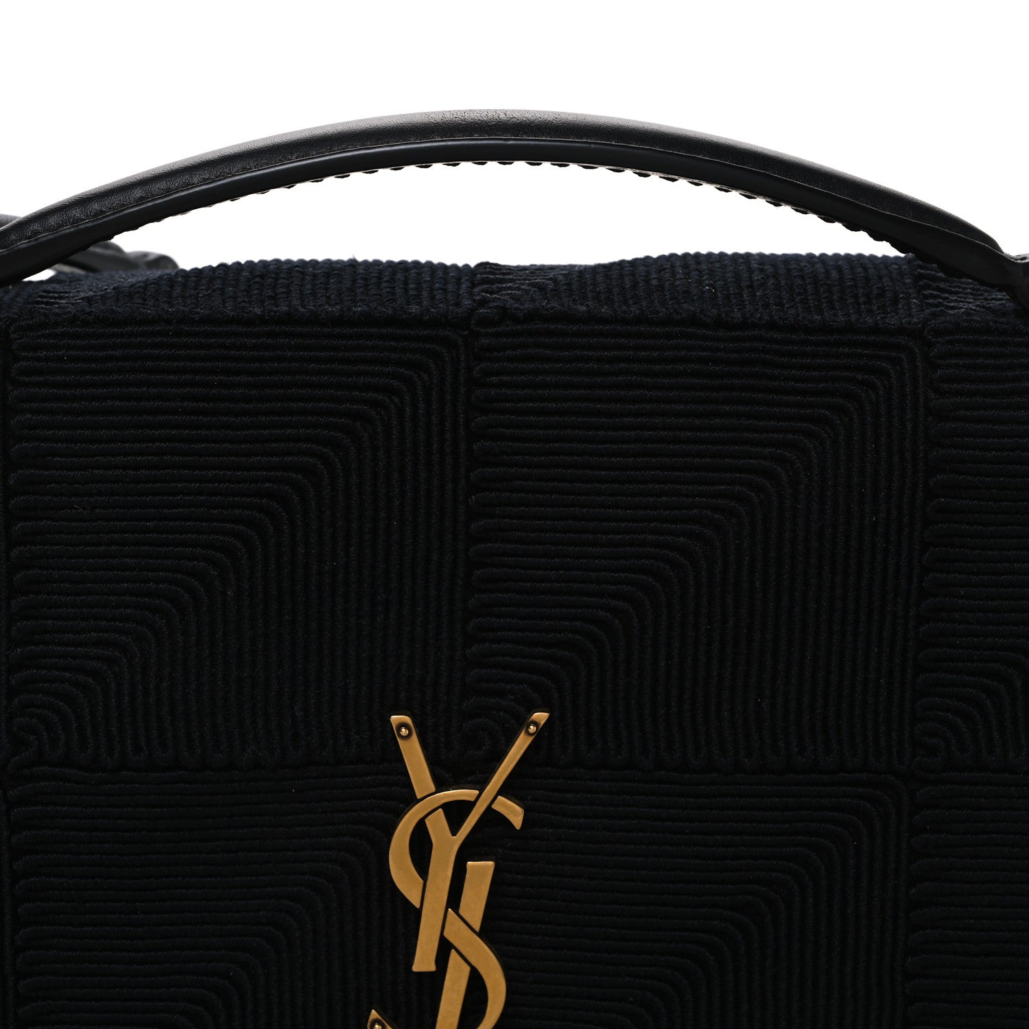 Saint Laurent Viscose Silk Monogram Medium Jamie Black 8 of 10
