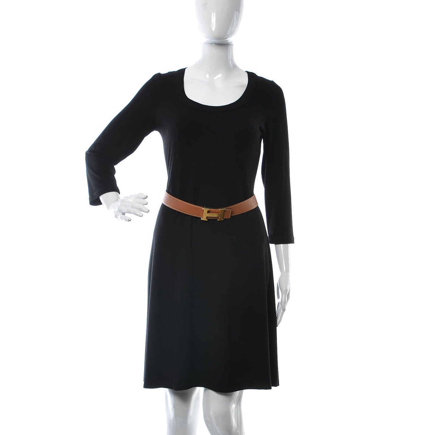 Swift Epsom 32mm H Belt 95 Gold Bleu Paon
