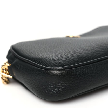 Gucci Dollar Calfskin Super Mini GG Marmont Chain Shoulder Bag Black 9 of 10