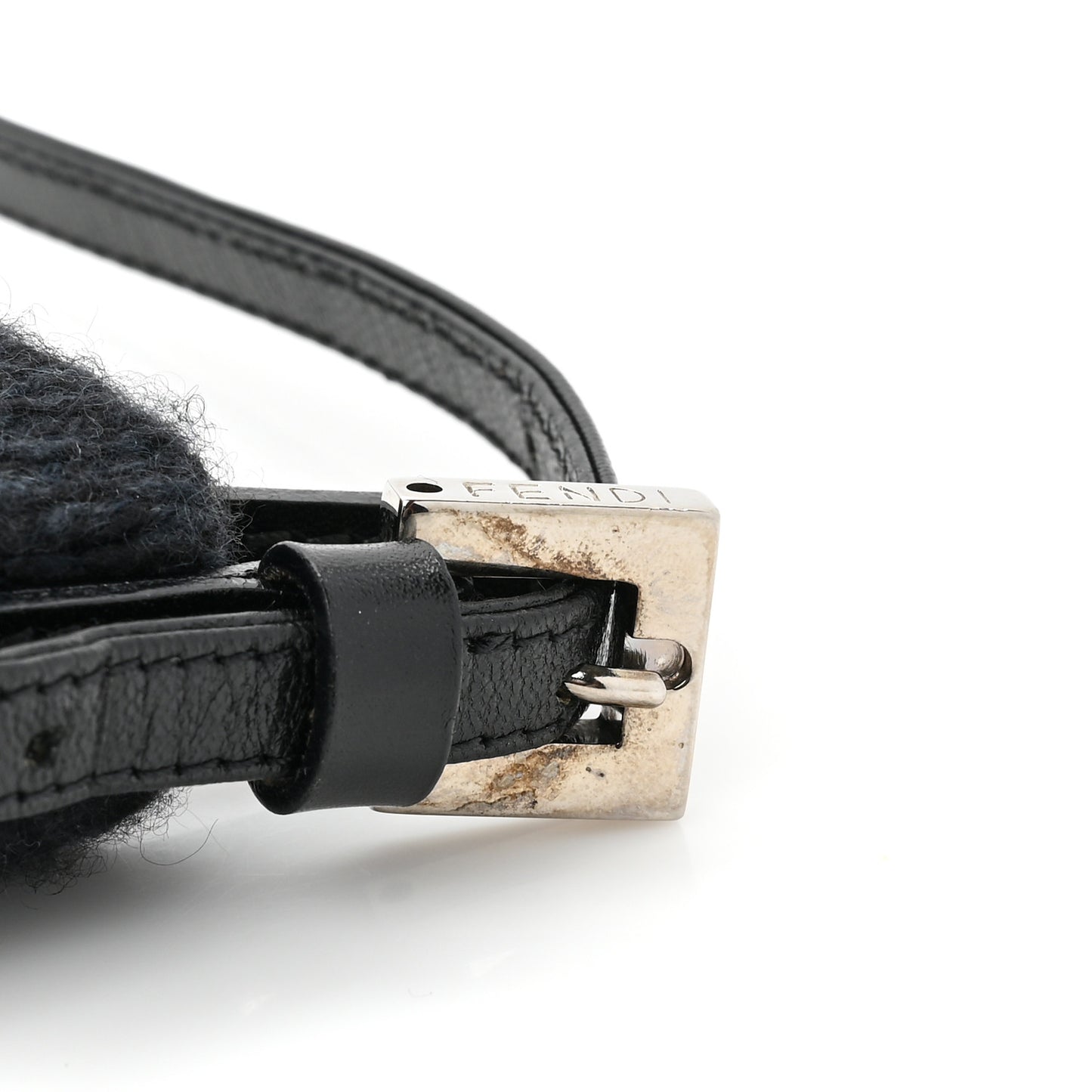 Wool Pochette Black Blue