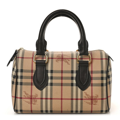 Burberry Haymarket Check Small Chester Bowling Bag Chocolate 1 of 11