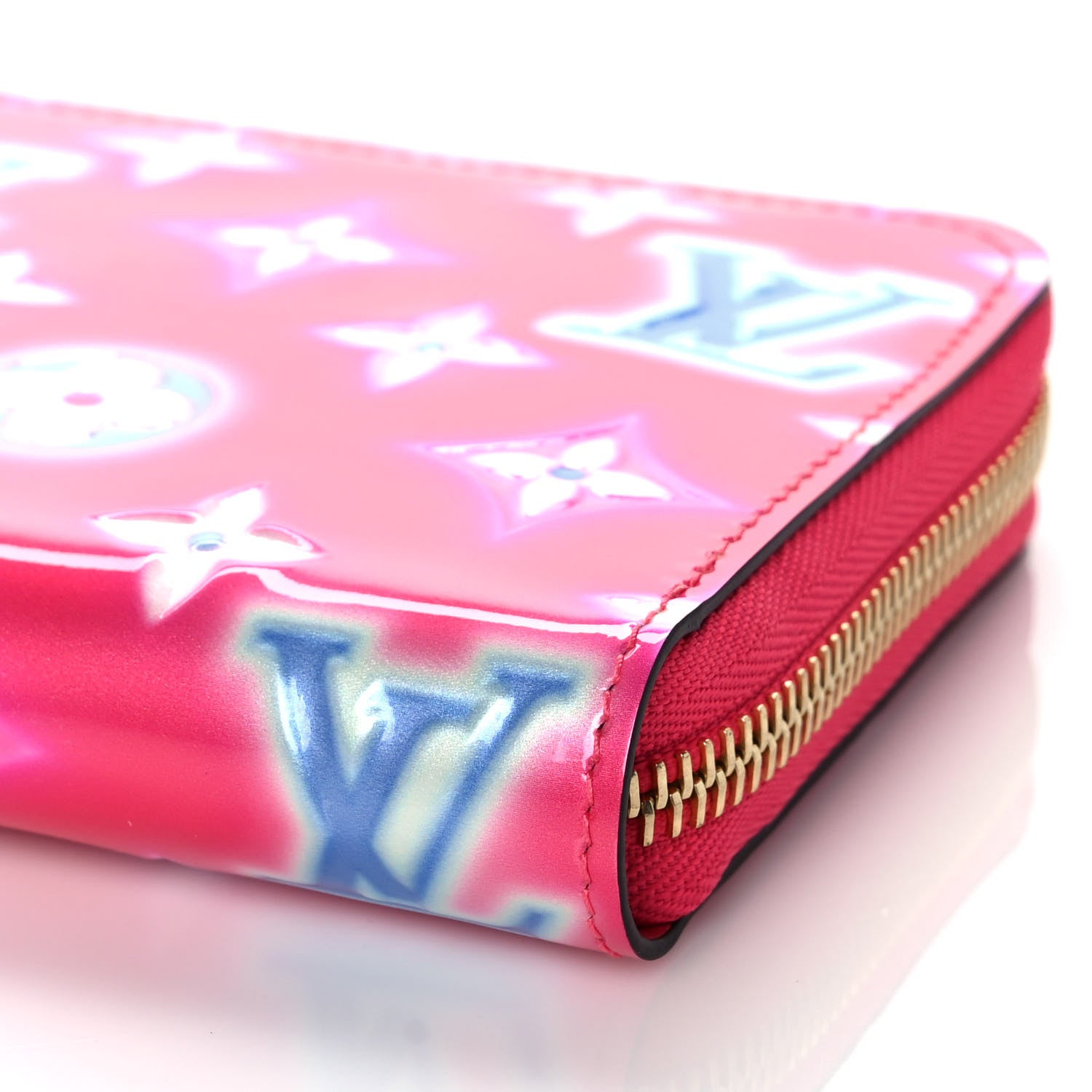 Louis Vuitton Vernis Valentine Zippy Wallet Fuchsia Neon 8 of 9