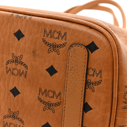 MCM Visetos Medium Liz Reversible Shopper Tote Cognac 20 of 22