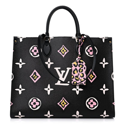 Louis Vuitton Monogram Giant Wild At Heart Onthego GM Black 1 of 8