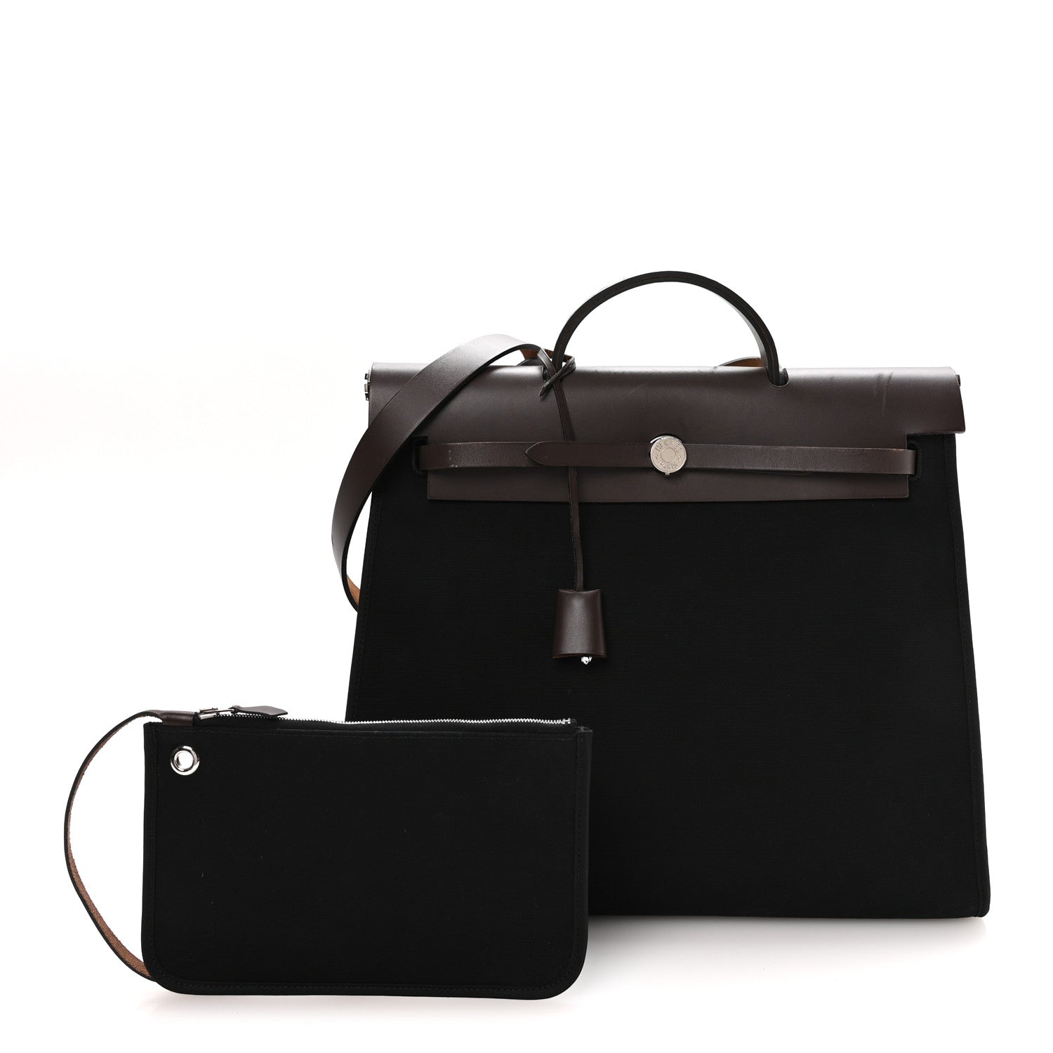 Hermes Toile Vache Hunter Herbag Zip 39 MM Black Ebene 3 of 11