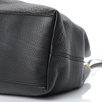 Gucci Pebbled Calfskin Medium Soho Chain Shoulder Bag Black 9 of 11