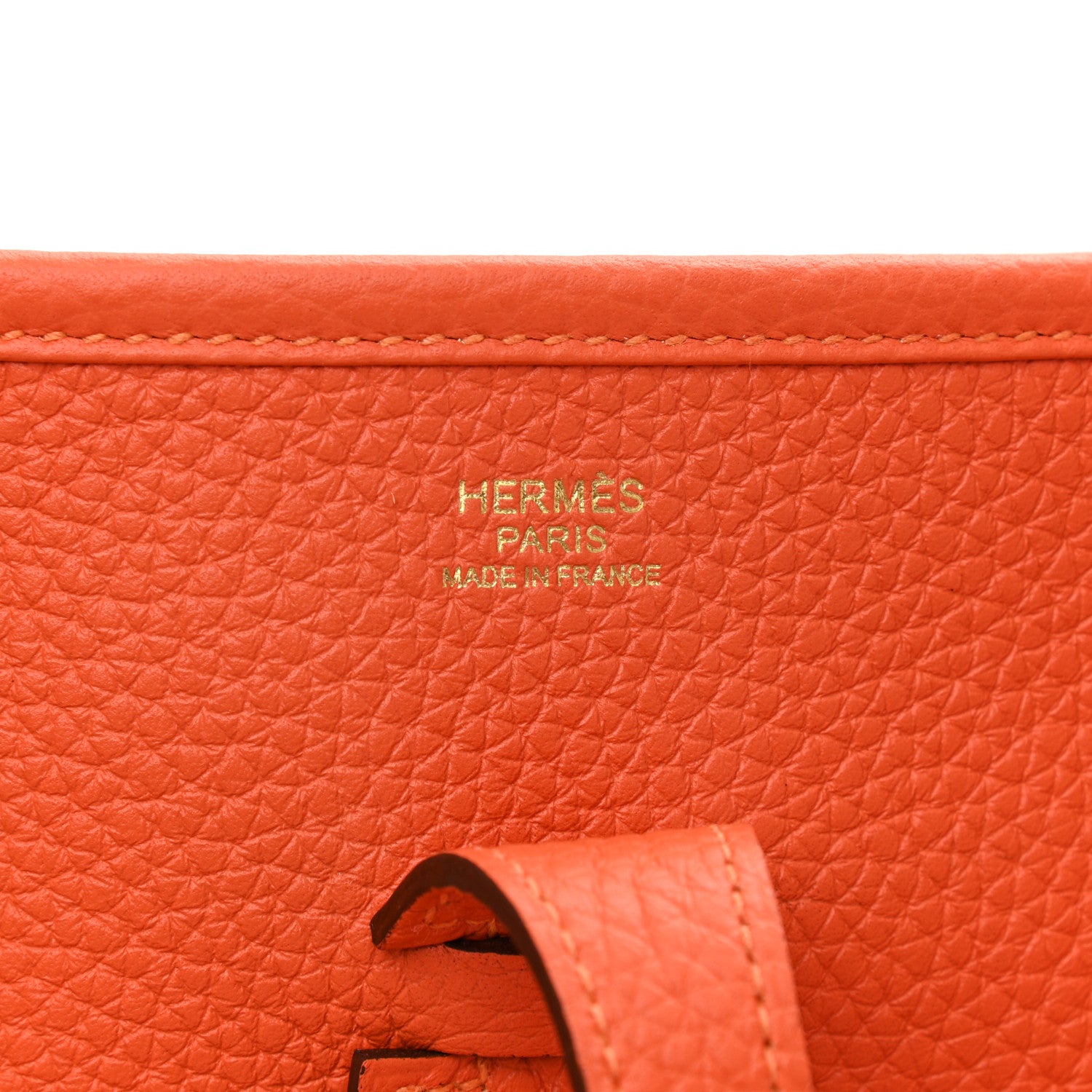 Hermes Taurillon Clemence Evelyne III PM Feu 5 of 9