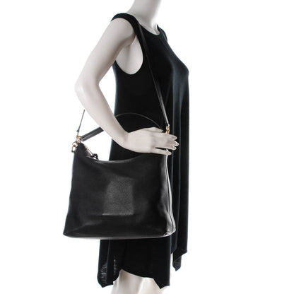 Gucci Pebbled Calfskin Small Miss GG Hobo Black 2 of 7
