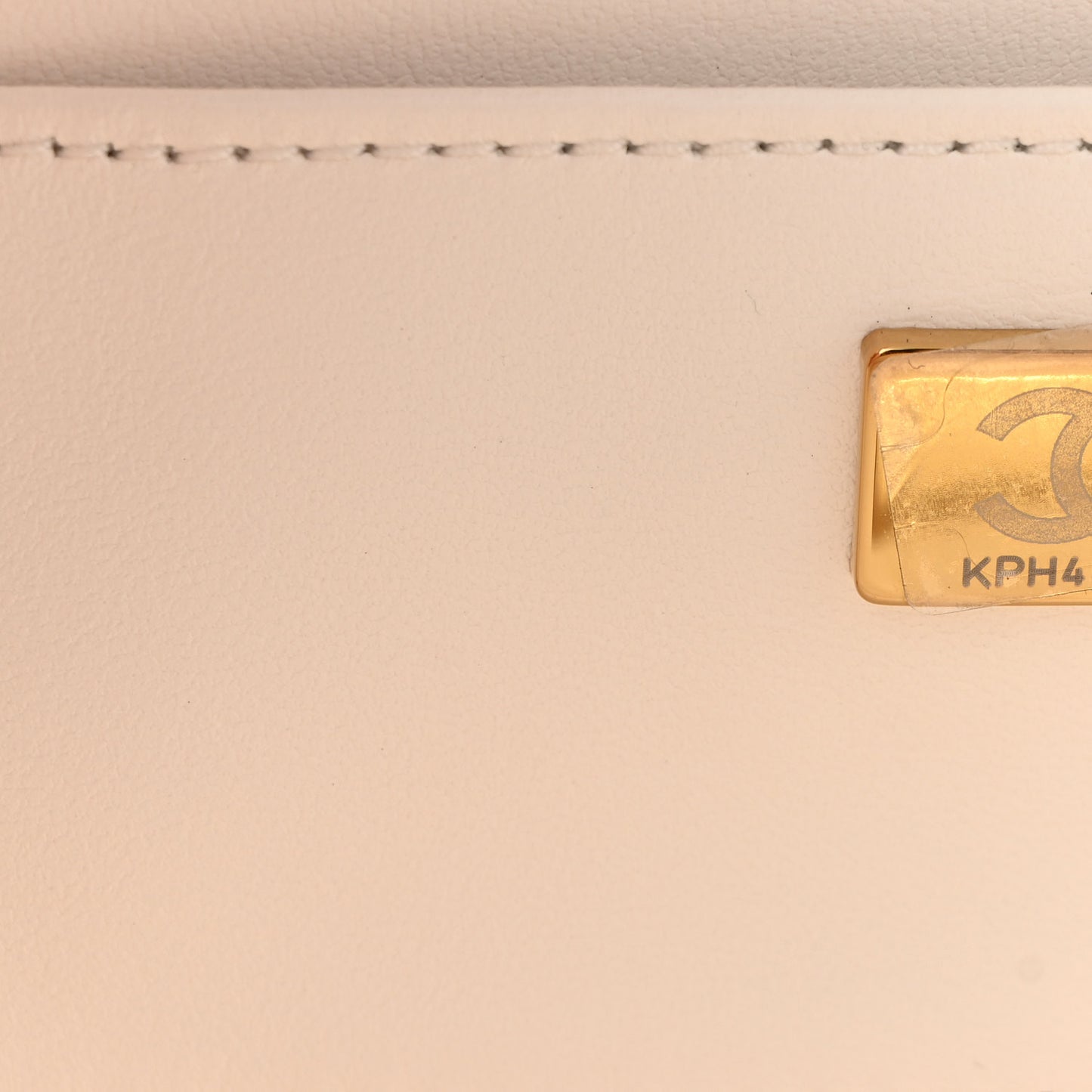 Lambskin Quilted Coco Click Bag White