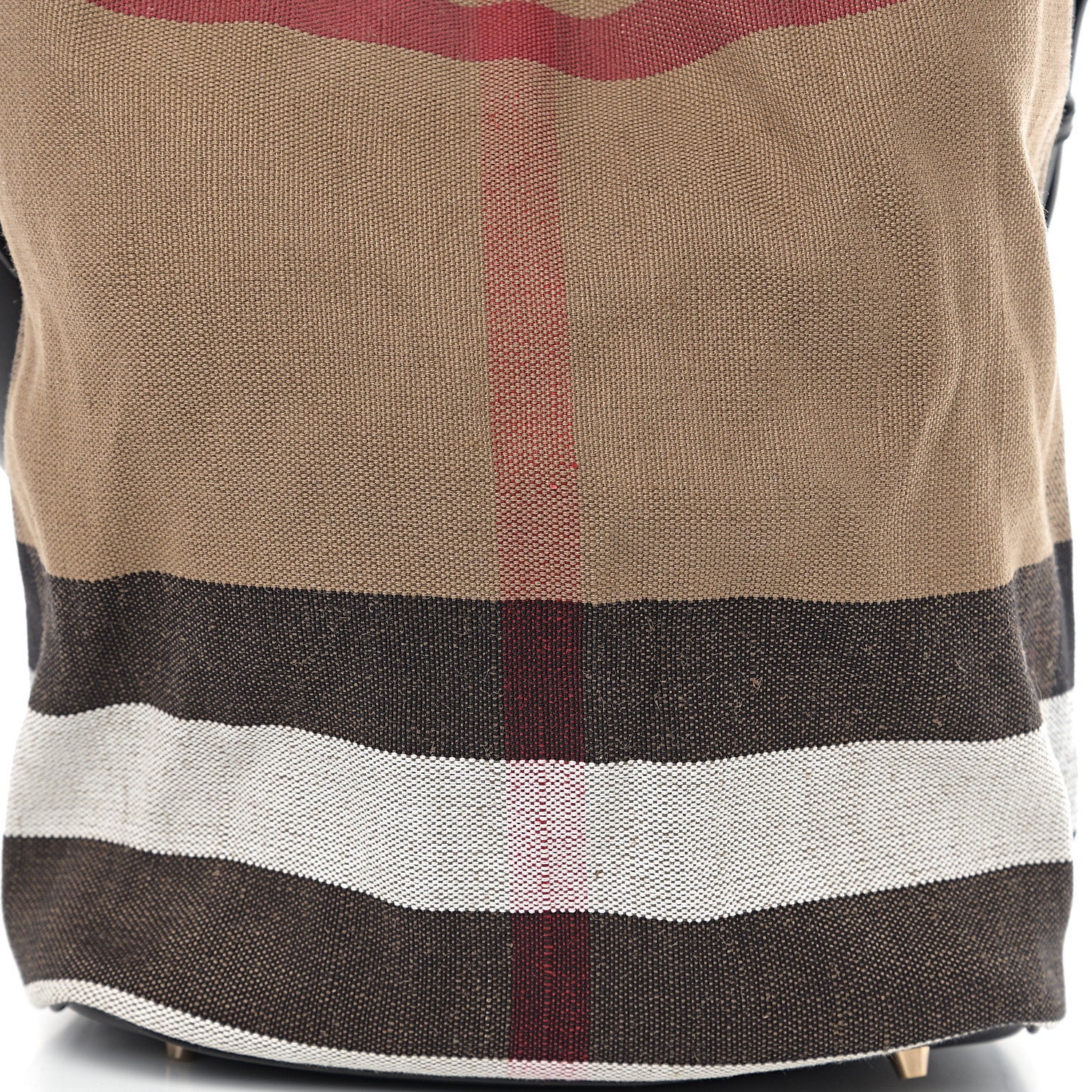 Burberry Canvas Mega Check Medium Ashby Hobo Black 10 of 10