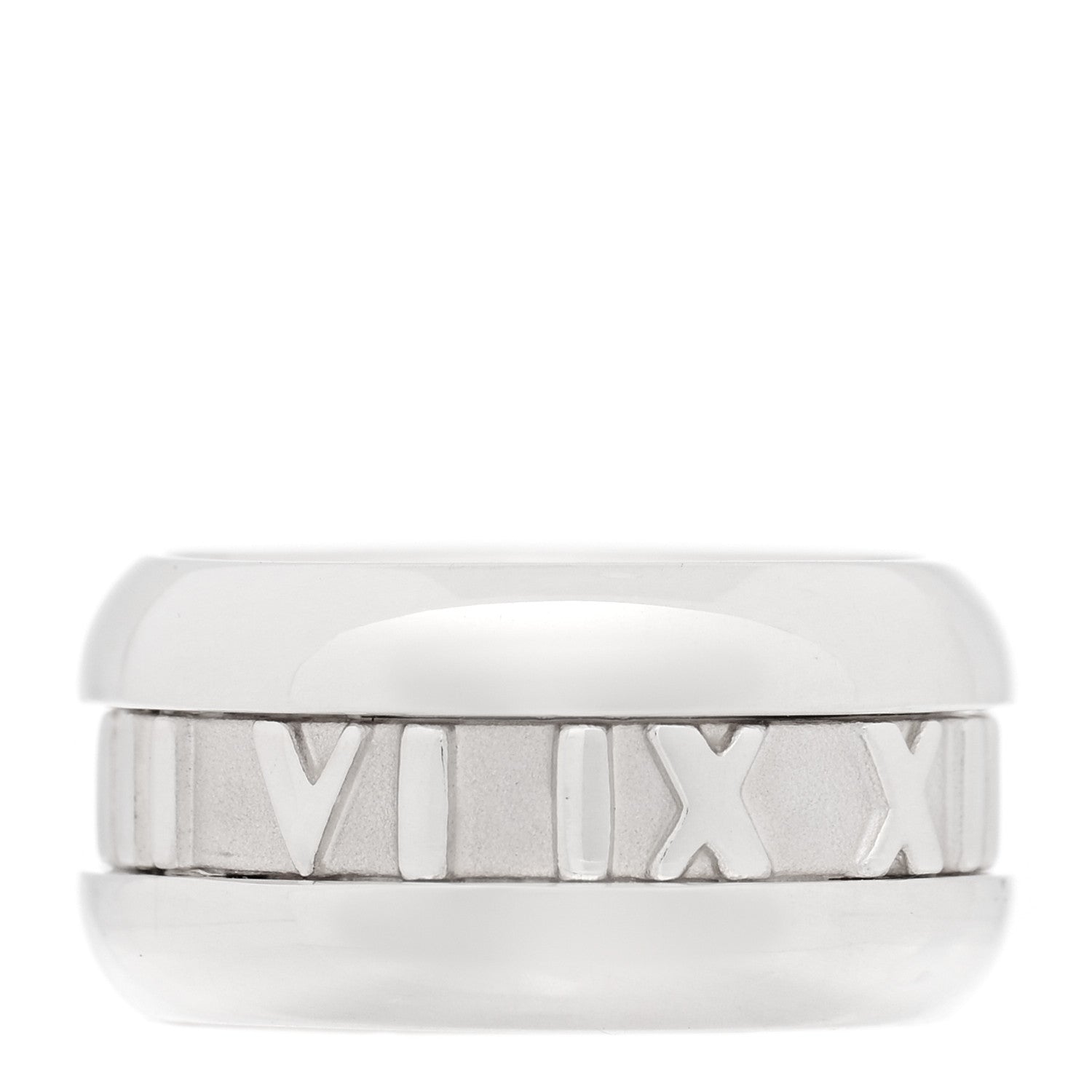 Tiffany Sterling Silver Atlas Band Ring 48 4.5 1 of 4
