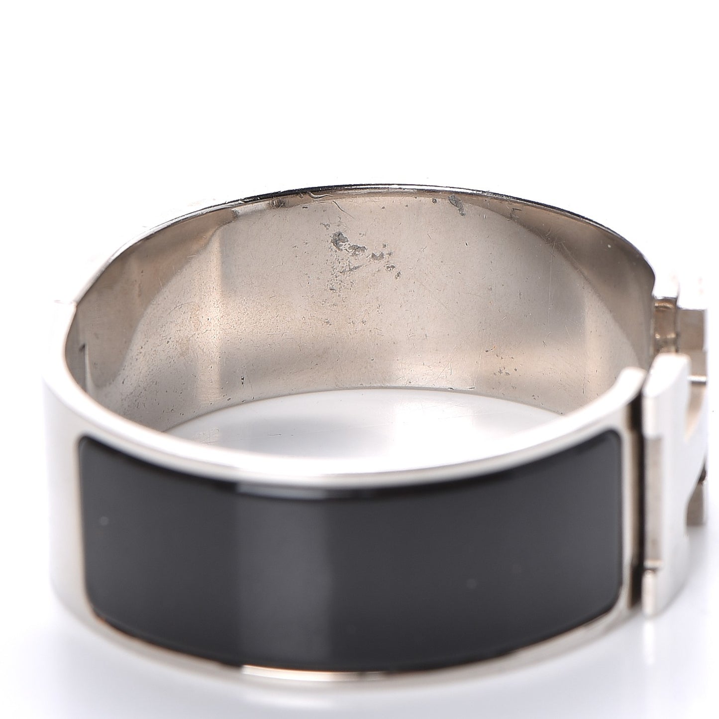 Enamel Wide Clic Clac H Bracelet PM Black