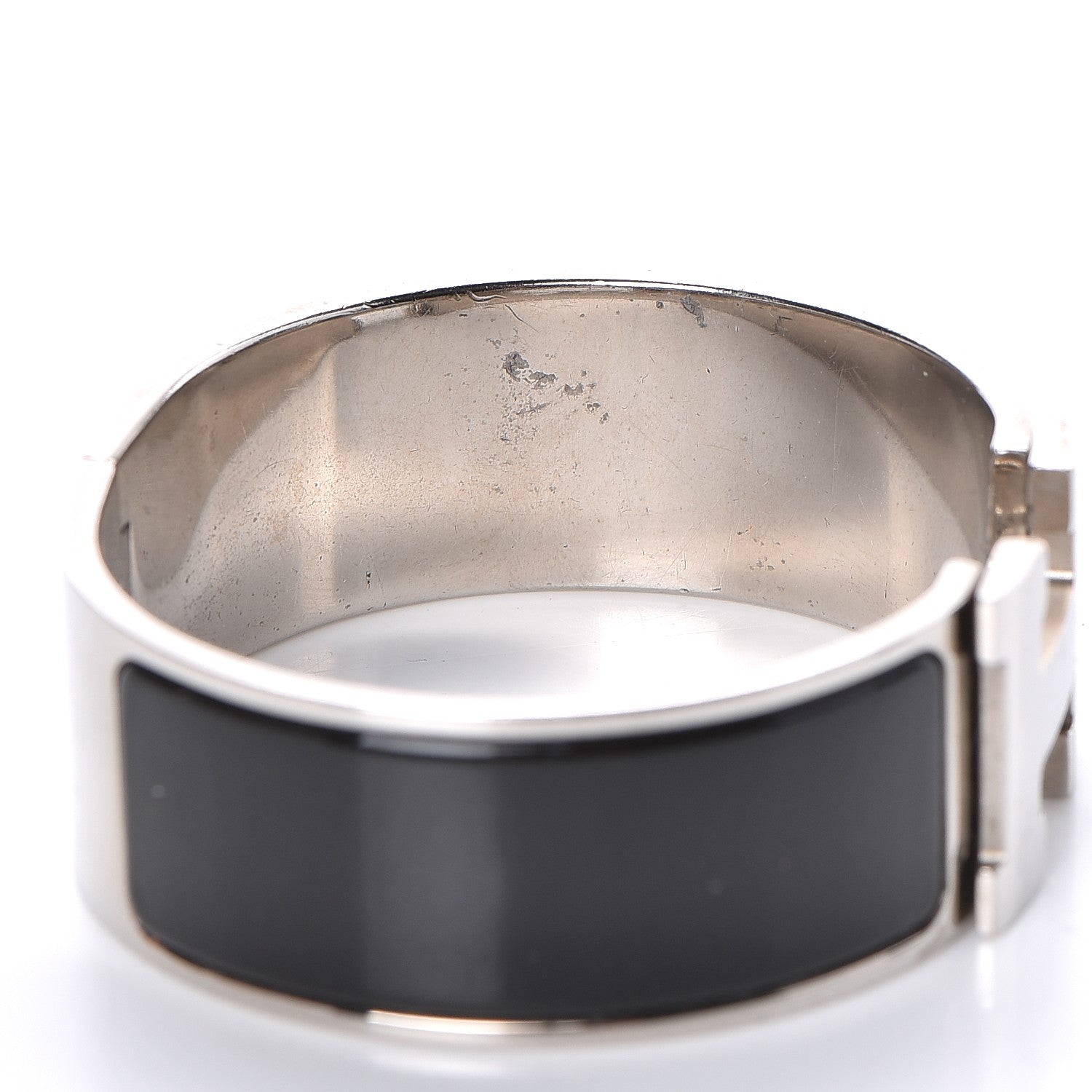 Hermes Enamel Wide Clic Clac H Bracelet PM Black 4 of 5